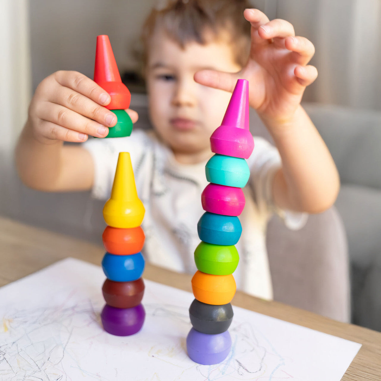 Tiger Tribe - Stackable Crayons - Retro Rainbow