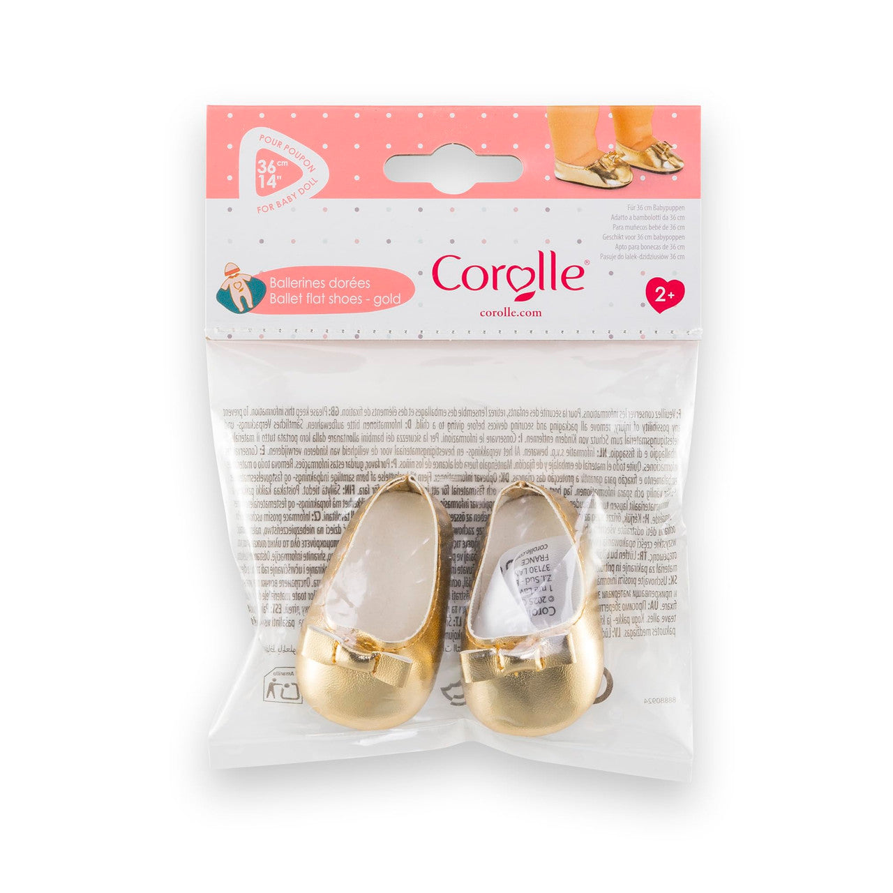 Corolle - Gold Ballet Flat Shoes for Ma Corolle 36cm Dolls