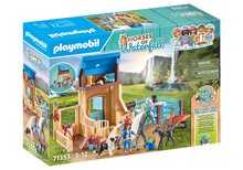 Playmobil - Horses of Waterfall - Horse Stall with Amelia and Whisper 
