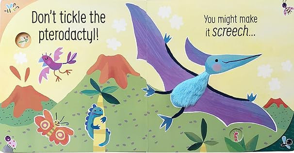 Usborne Touchy-Feely Sounds Book - Don't Tickle the Dinosaur