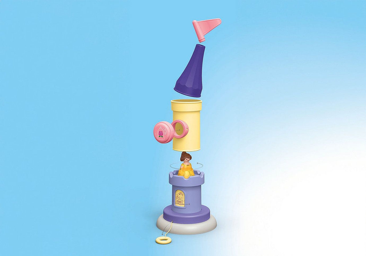 Playmobil 1.2.3 & Disney - Belle's Play Tower with Sound 71458