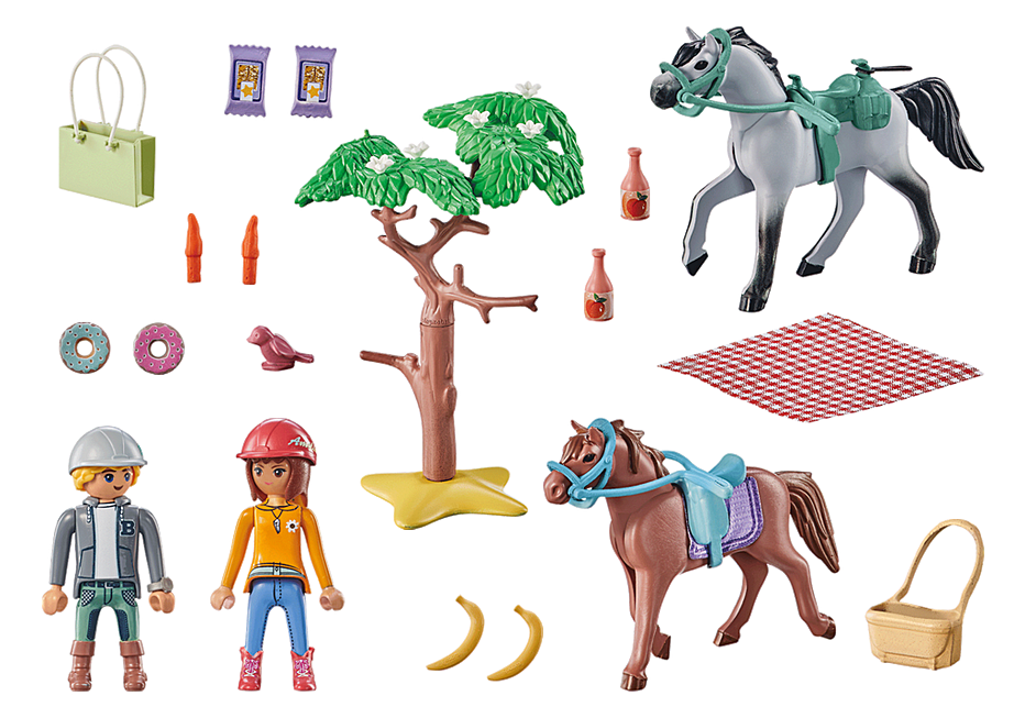 Playmobil - Horses of Waterfall - Horseback riding trip to the beach with Amelia and Ben 71470