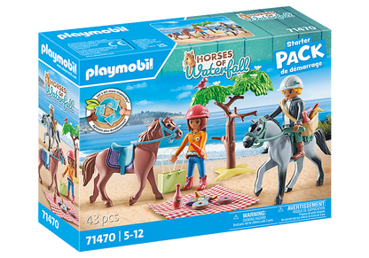 Playmobil - Horses of Waterfall - Horseback riding trip to the beach with Amelia and Ben 71470