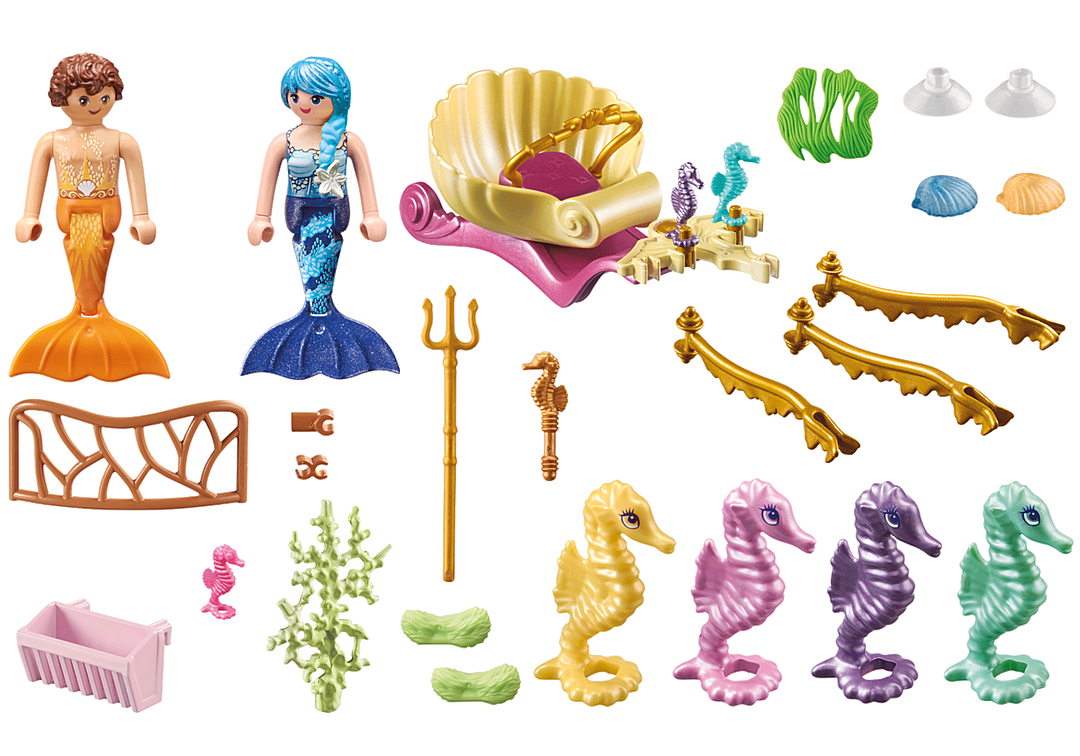 Playmobil - Princess Magic - Mermaid Seahorse Carriage 71500