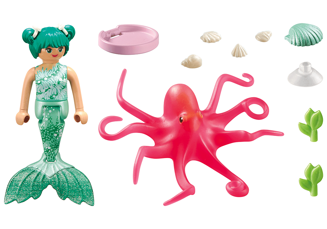 Playmobil - Princess Magic - Mermaid with Colour-Changing Octopus 71503