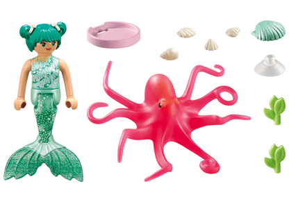 Playmobil - Princess Magic - Mermaid with Colour-Changing Octopus 71503