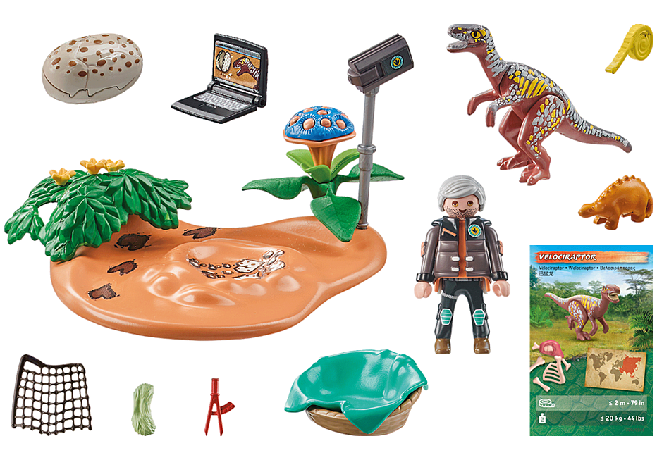 Playmobil Dinos - Stegosaurus Nest with Egg Thief 71526