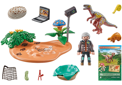 Playmobil Dinos - Stegosaurus Nest with Egg Thief 71526