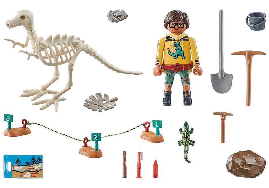 Playmobil Dinos - Archaeological Dig with Dinosaur Skeleton 71527