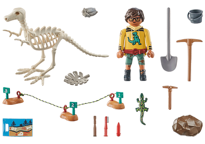 Playmobil Dinos - Archaeological Dig with Dinosaur Skeleton 71527