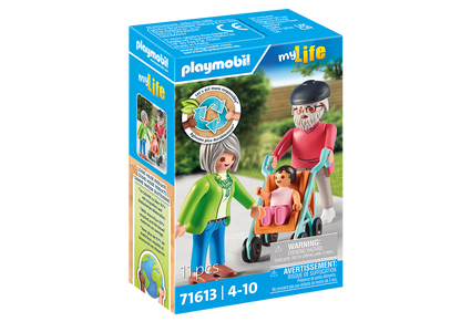 Playmobil - My Life - Grandparents with Baby 71613