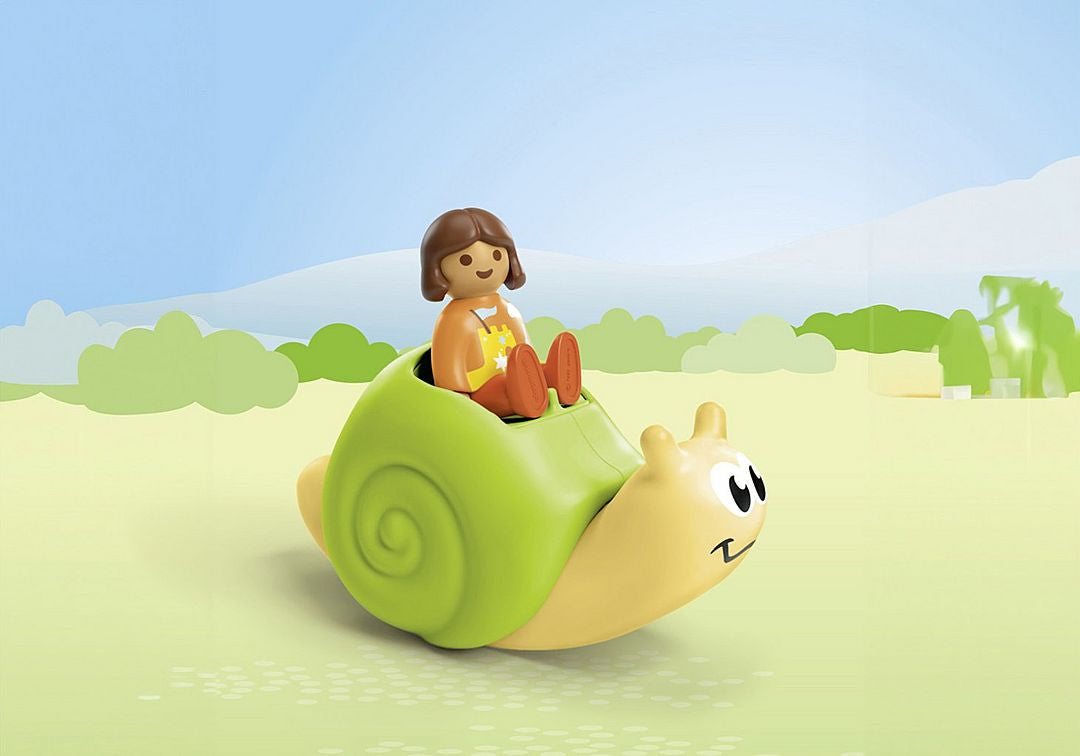Playmobil 1.2.3 - Rocking Snail with Rattle Feature 71699