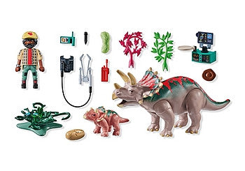 Playmobil Dinos - Triceratops Family 71821