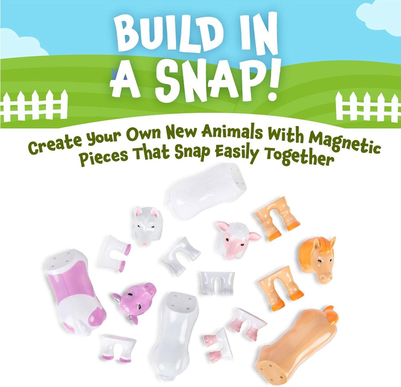 Popular Playthings - Mix or Match - Farm Animals Pastel
