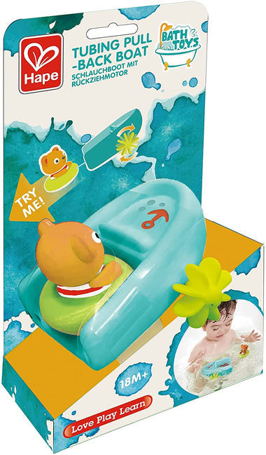 Hape Bath - Tubing Pull-Back Boat Bath Toy