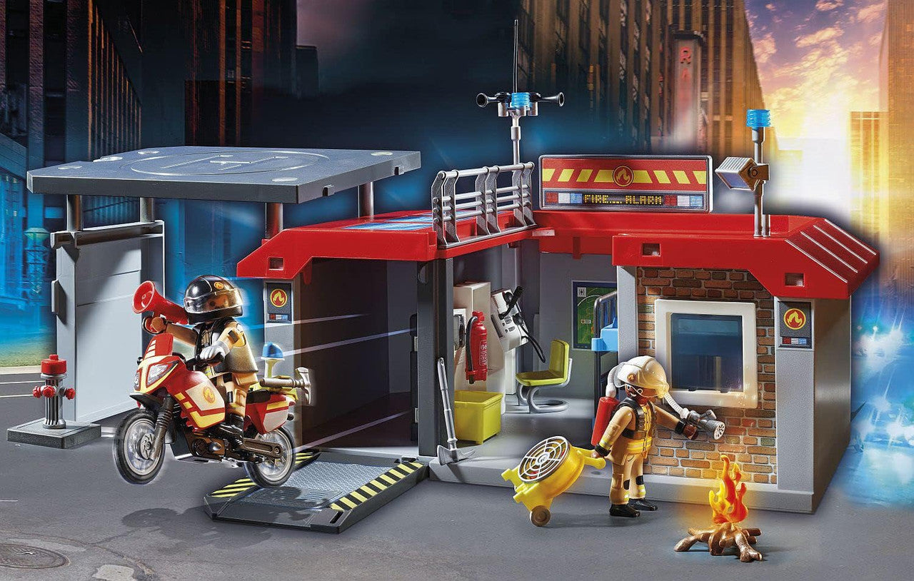 Playmobil - Take Along Fire Station 71193