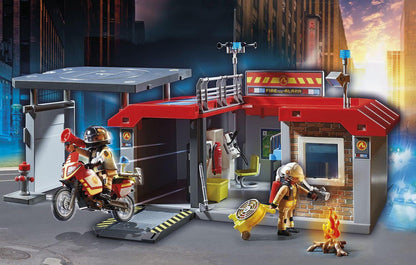 Playmobil - Take Along Fire Station 71193