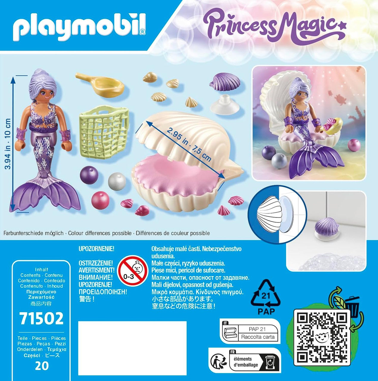 Playmobil - Princess Magic -   Mermaid with Pearl Seashell 71502