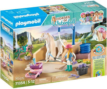 Playmobil - Horses of Waterfall -  Washing Station with Isabella and Lioness 71354