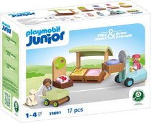 Playmobil Junior - Organic Market Stall & Forklift 71691