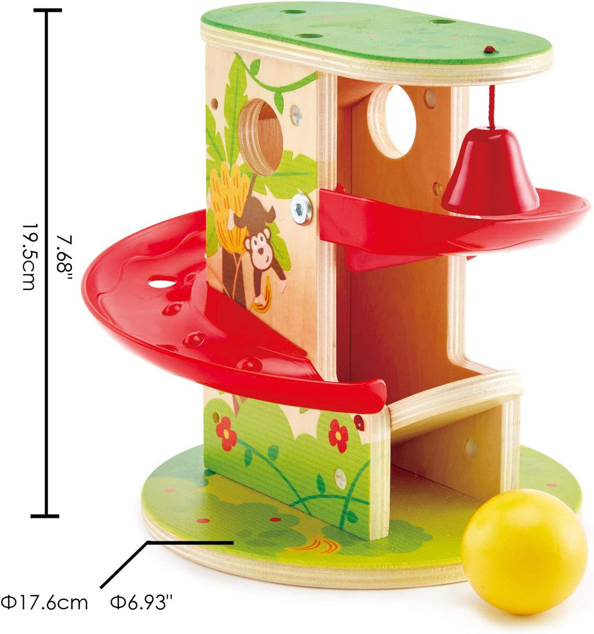 Hape - Jungle Press and Slide Toddler Toy