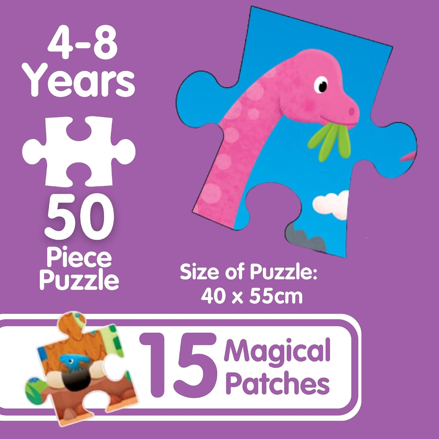 Galt - Magic Puzzle -Dinosaur Puzzle 50pc