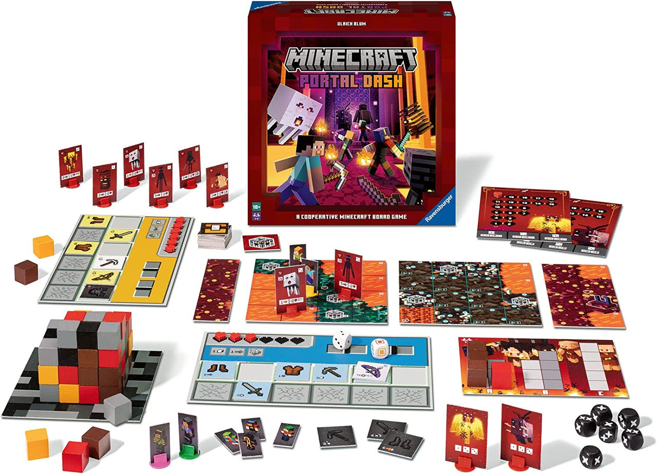Ravensburger - Minecraft Portal Dash Strategy Board Game