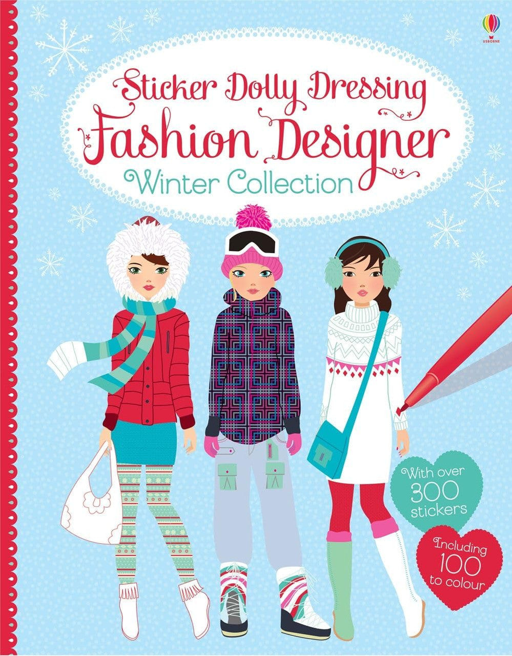 Usborne - Sticker Dolly Dressing - Fashion Designer - Winter Collection