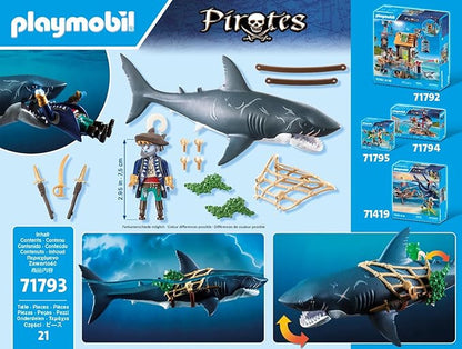 Playmobil Pirates - Giant Shark with Pirate 71793
