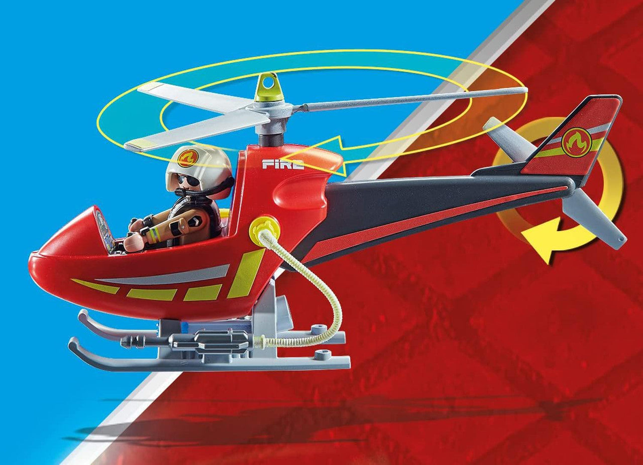 Playmobil - Fire Rescue Helicopter 71195