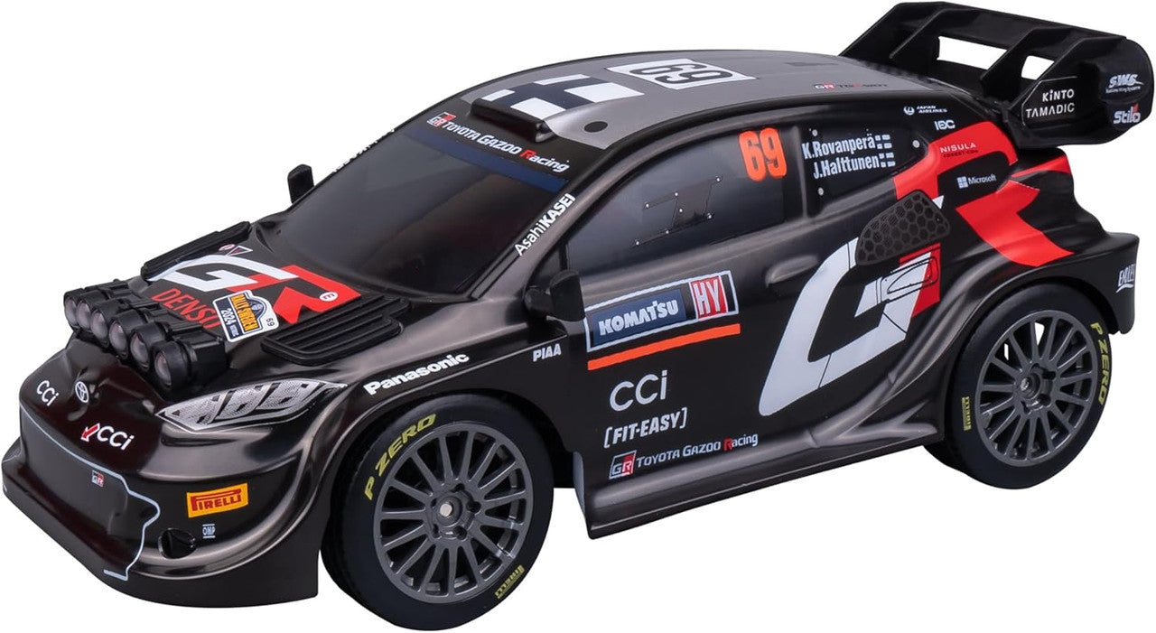 Nikko RC 1:18 Night Mode Toyota Gazoo Racing Sweden Rally RC Car 25cm