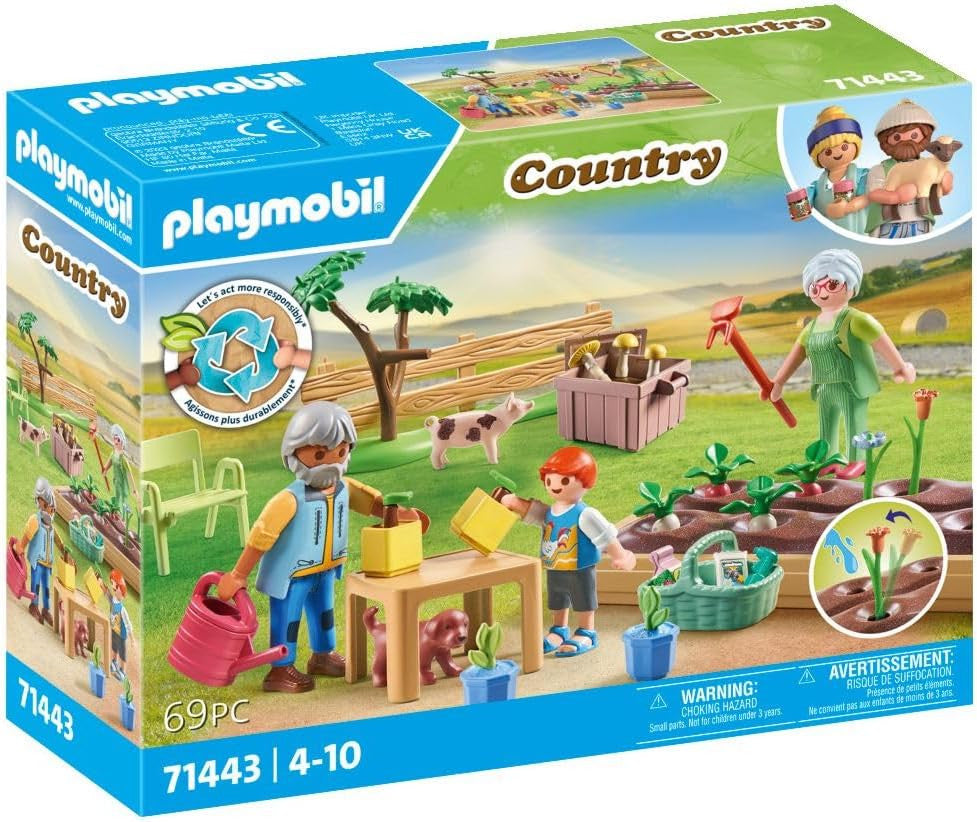 Playmobil Country - Idyllic Vegetable Garden with Grandparents 71443