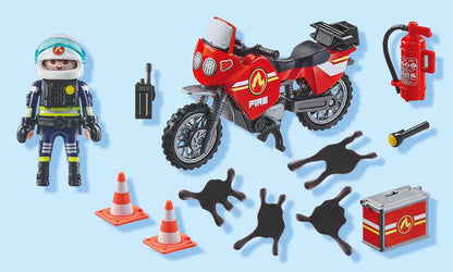 Playmobil - Action Heroes - Fire Engine at the Scene of Accident 71466