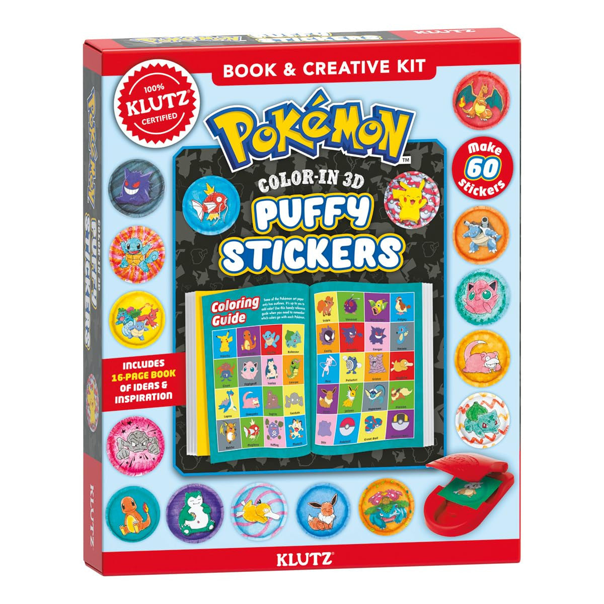 Klutz - Pokemon Color-In 3D Puffy Stickers