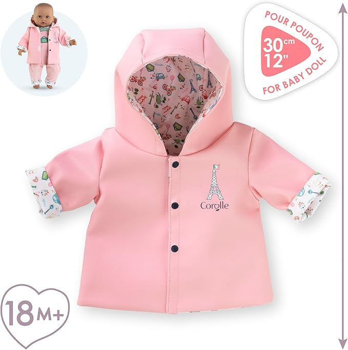 Corolle Mon Premier - A weekend in Paris Reversible Waxed Coat to fit 30cm Baby Doll