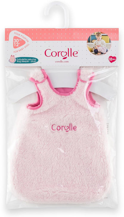 Corolle - Pink Plush Sleeping Bag for Mon Premier 30cm Baby Doll