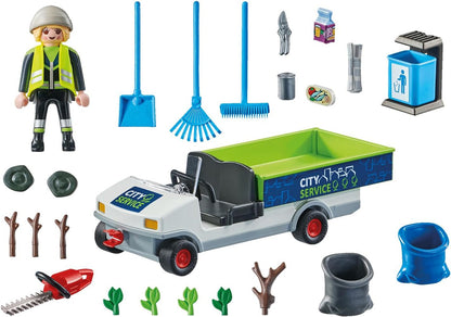 Playmobil - Action Heroes - Street Cleaner with e-Vehicle 71433-*Damaged packaging*