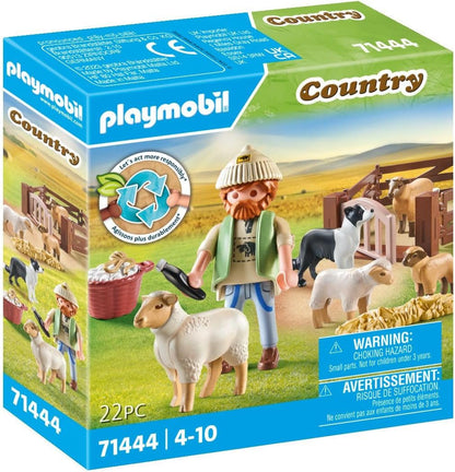 Playmobil Country - Young Shepherd with Flock of Sheep 71444