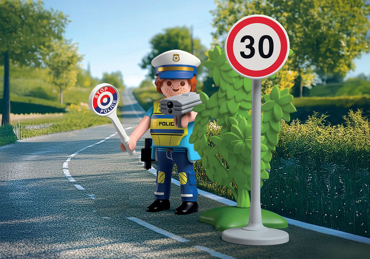 Playmobil City Action - Police Officer with Speed Detector 72029
