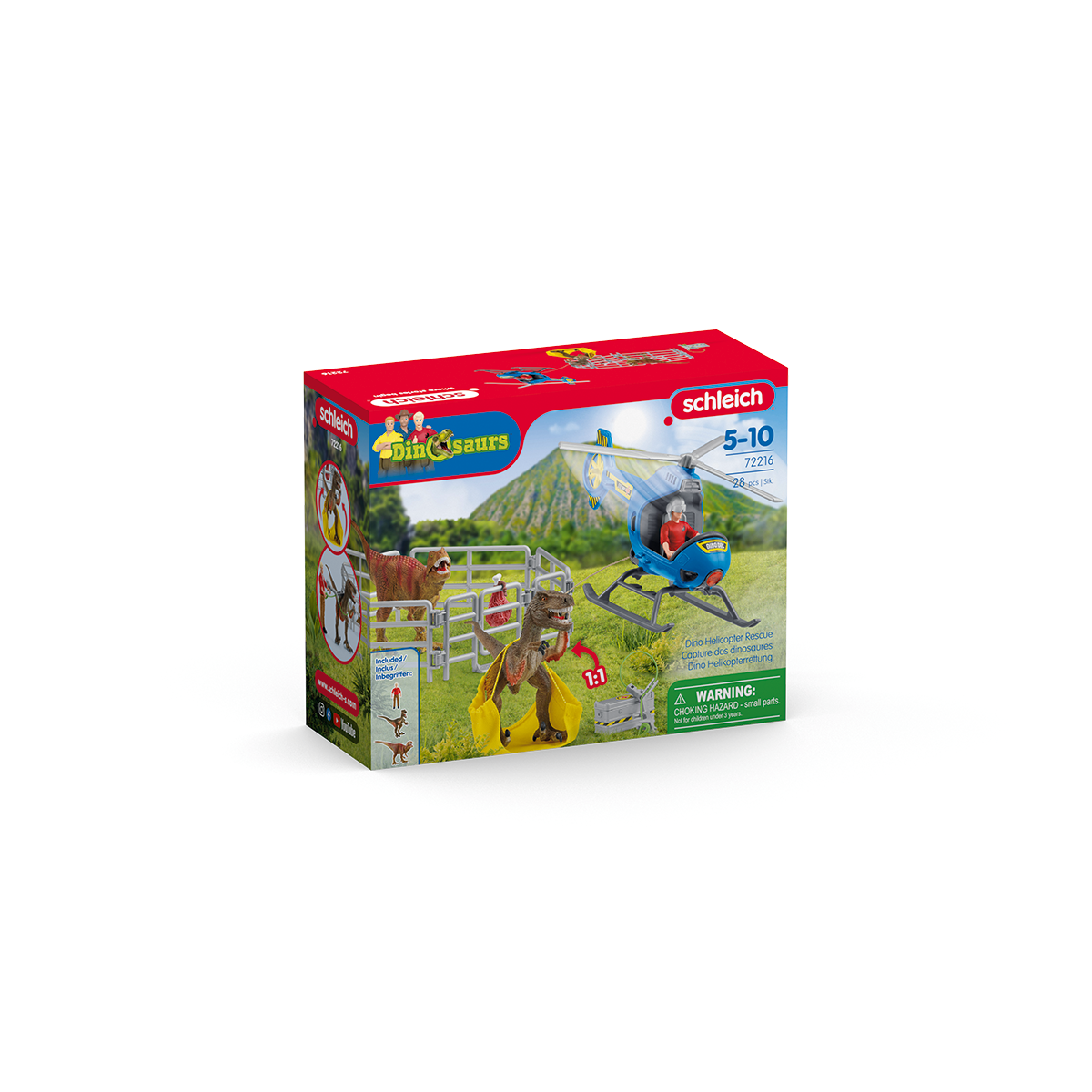Schleich Dinosaurs - Dino Helicopter Rescue