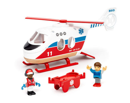 BRIO - Rescue Helicopter - 4 Pieces