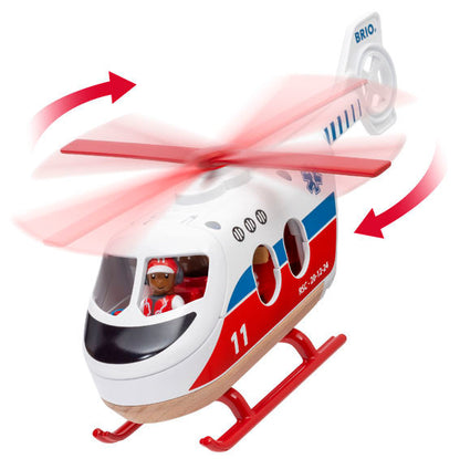 BRIO - Rescue Helicopter - 4 Pieces