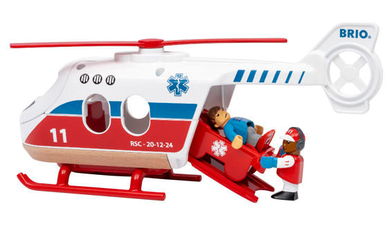 BRIO - Rescue Helicopter - 4 Pieces