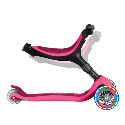 Globber - GO UP ACTIVE with Lights - Fuchsia/ Dark Pink