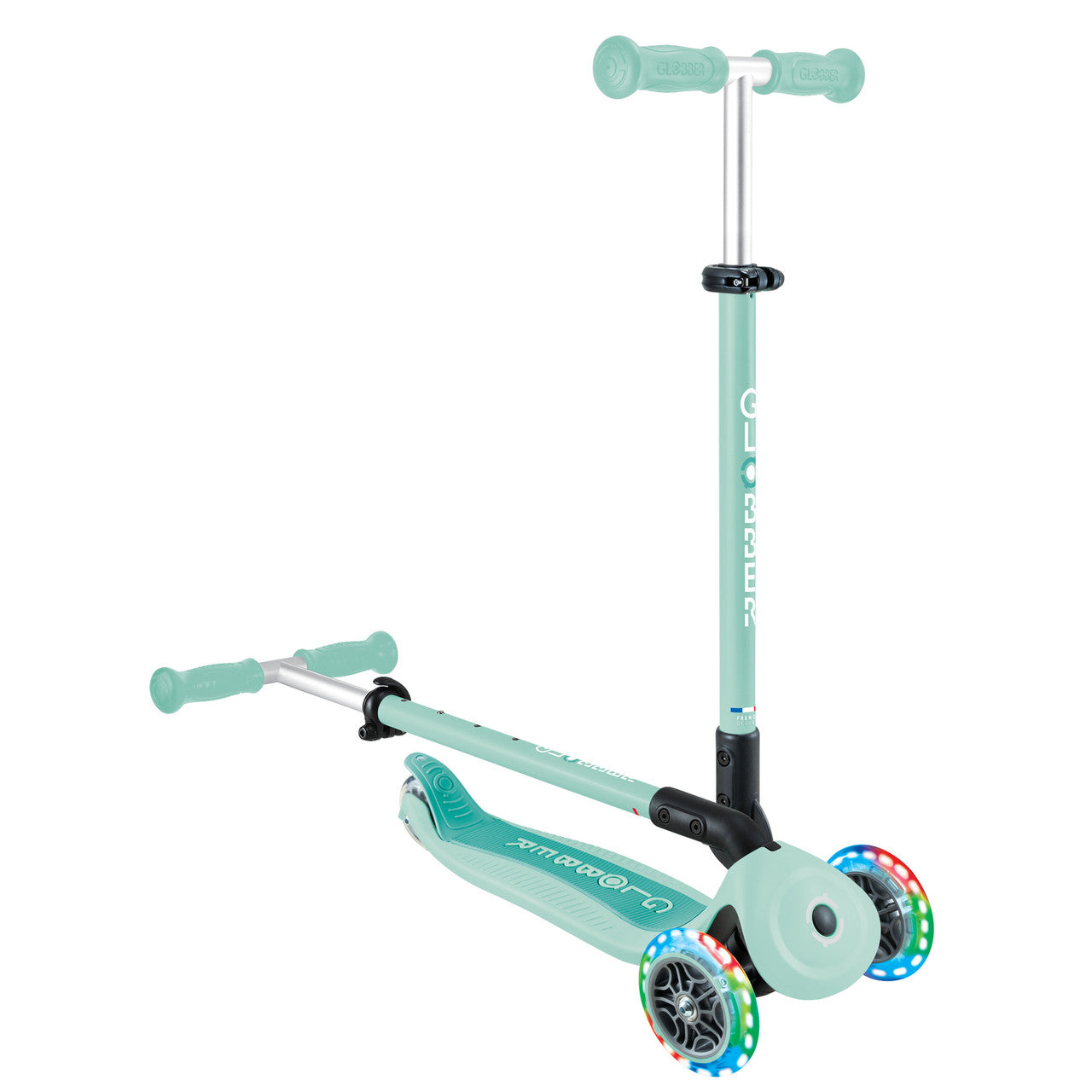 Globber - GO UP ACTIVE with Lights - Mint /Dark Mint
