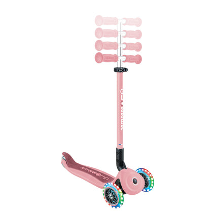 Globber - GO UP ACTIVE Lights 360 Ride-On Scooter - Pastel Pink