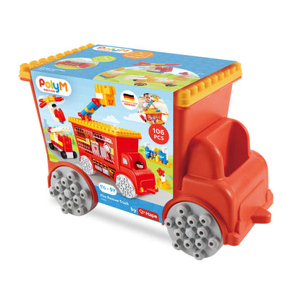 Poly M - Fire Rescue Truck 106pc