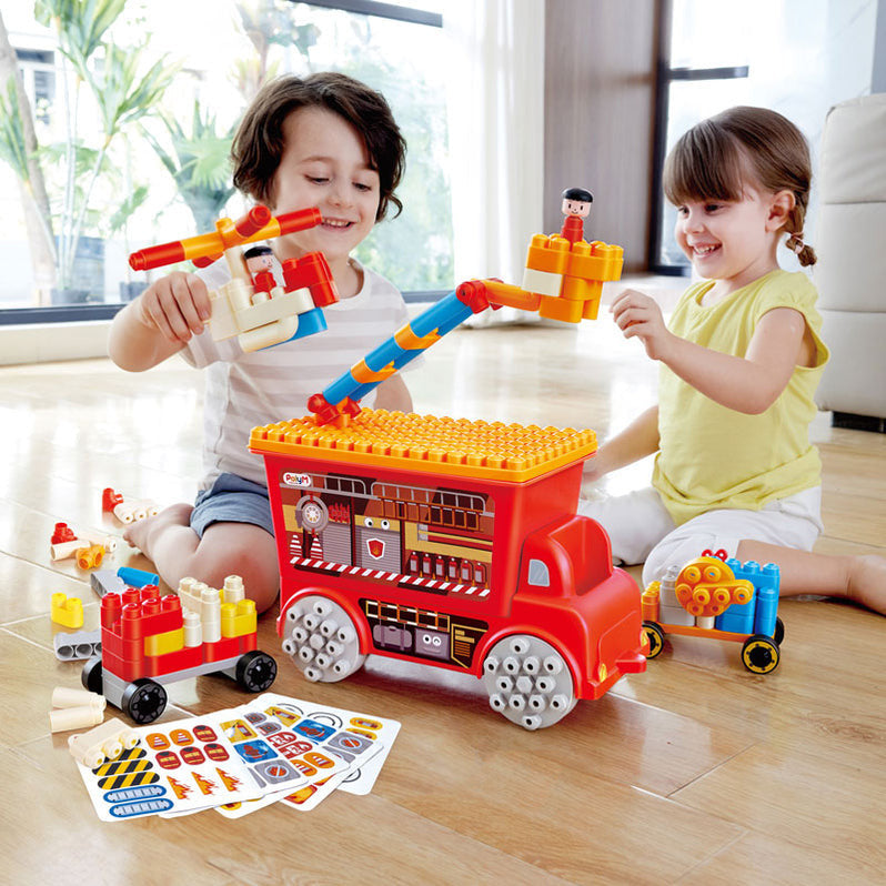 Poly M - Fire Rescue Truck 106pc