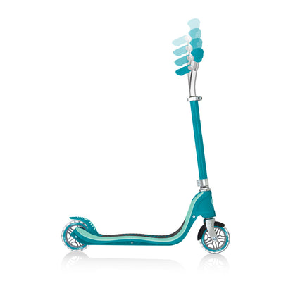 Globber - FLOW 125 Scooter with Light Up Wheels - Teal