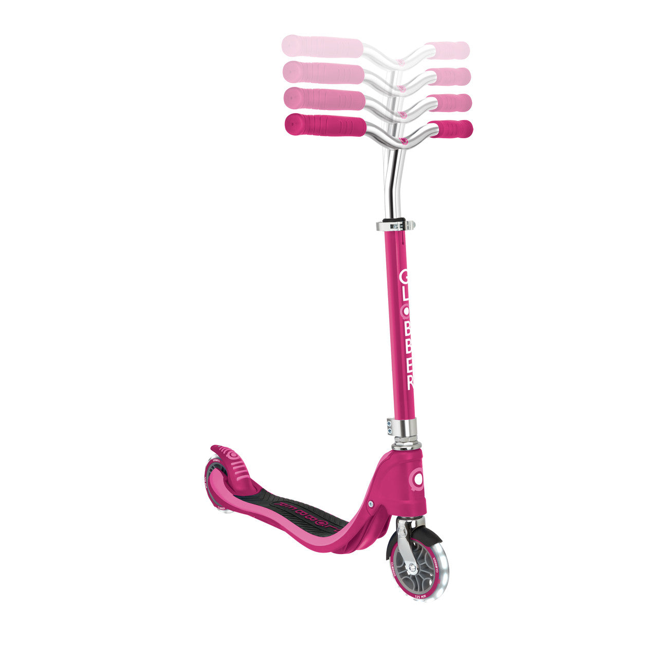 Globber  FLOW 125 Scooter with Light Up Wheels - Ruby